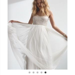Adrianna Papell Violetta Beaded Tulle Dress